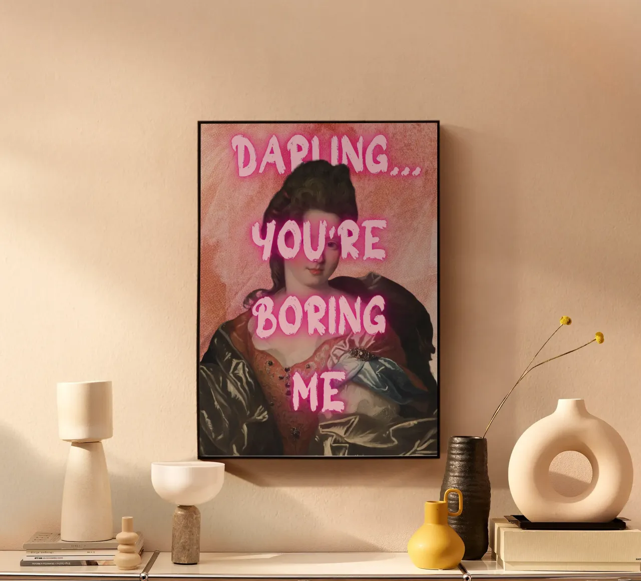 "Cara, mi stai annoiando" - Pop Art, Remix classico, Sarcas plexiglass da NorwesClub