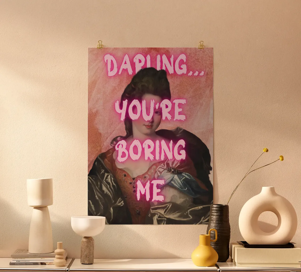 "Cara, mi stai annoiando" - Pop Art, Remix classico, Sarcas carta hahnemühle da NorwesClub