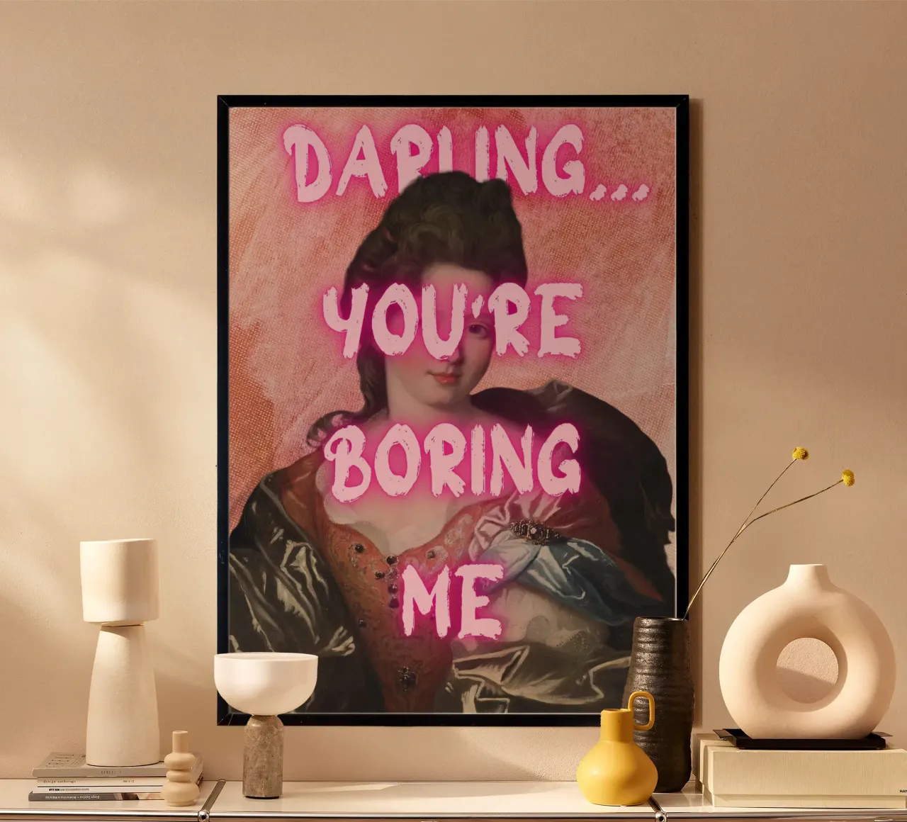 "Cara, mi stai annoiando" - Pop Art, Remix classico, Sarcas carta hahnemühle da NorwesClub
