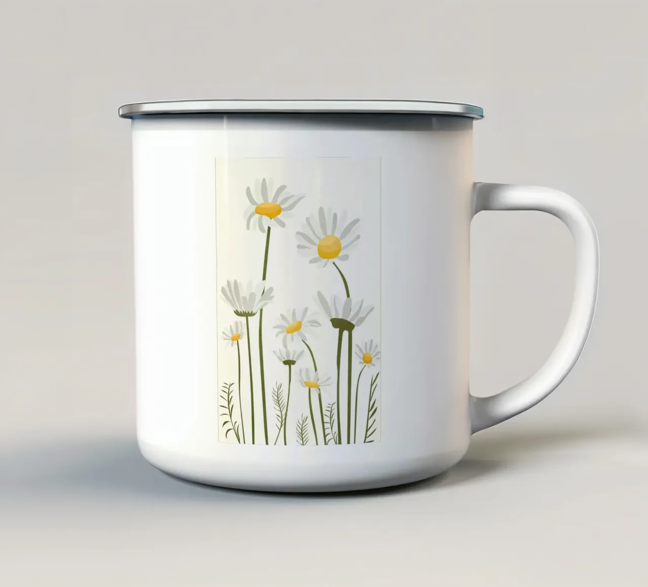Summer Flowers I tazza in smalto da cityart