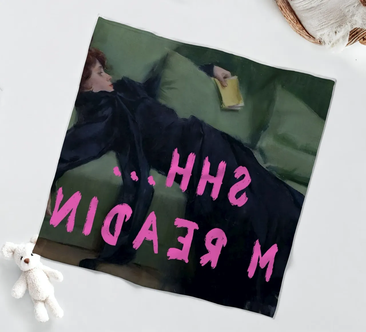 "Shh... sto leggendo" - Remix classico, umoristico, rilassante, Po coperta in pile da NorwesClub