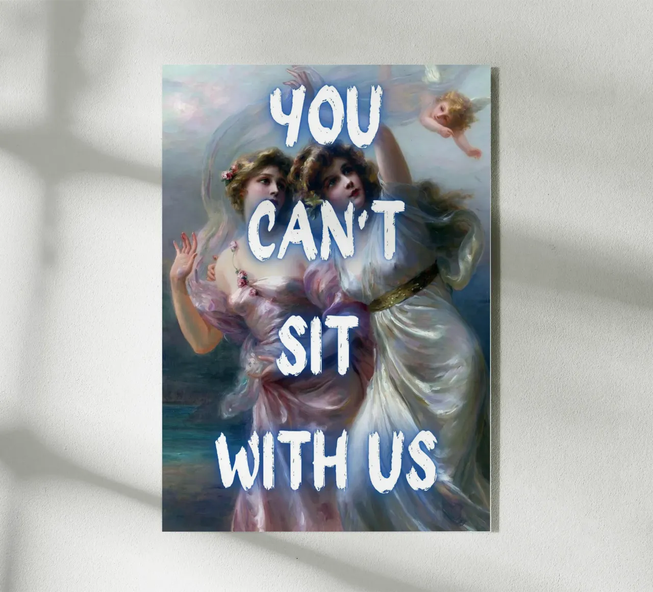 "Can't Sit With Us" - Pop Art, Renaissance Remix, Meme Cultu metacrilato de NorwesClub