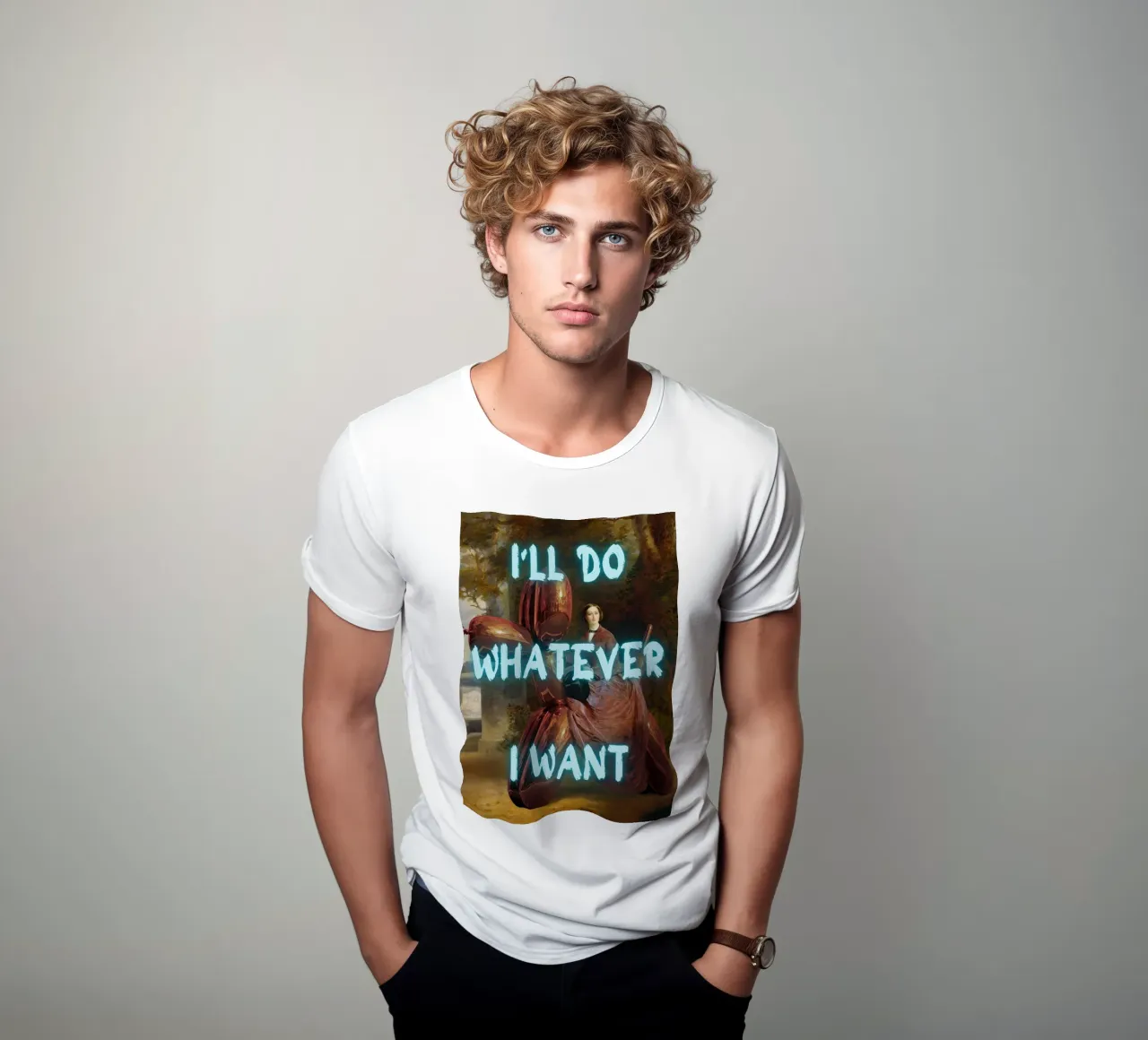 "Farò quello che voglio" - Pop Art, Remix classico, Ribellione, M t-shirt da NorwesClub