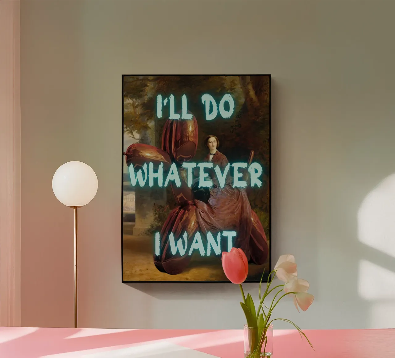 "Farò quello che voglio" - Pop Art, Remix classico, Ribellione, M plexiglass da NorwesClub