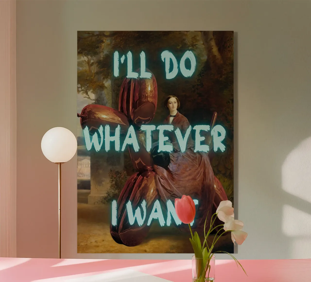 "Farò quello che voglio" - Pop Art, Remix classico, Ribellione, M plexiglass da NorwesClub