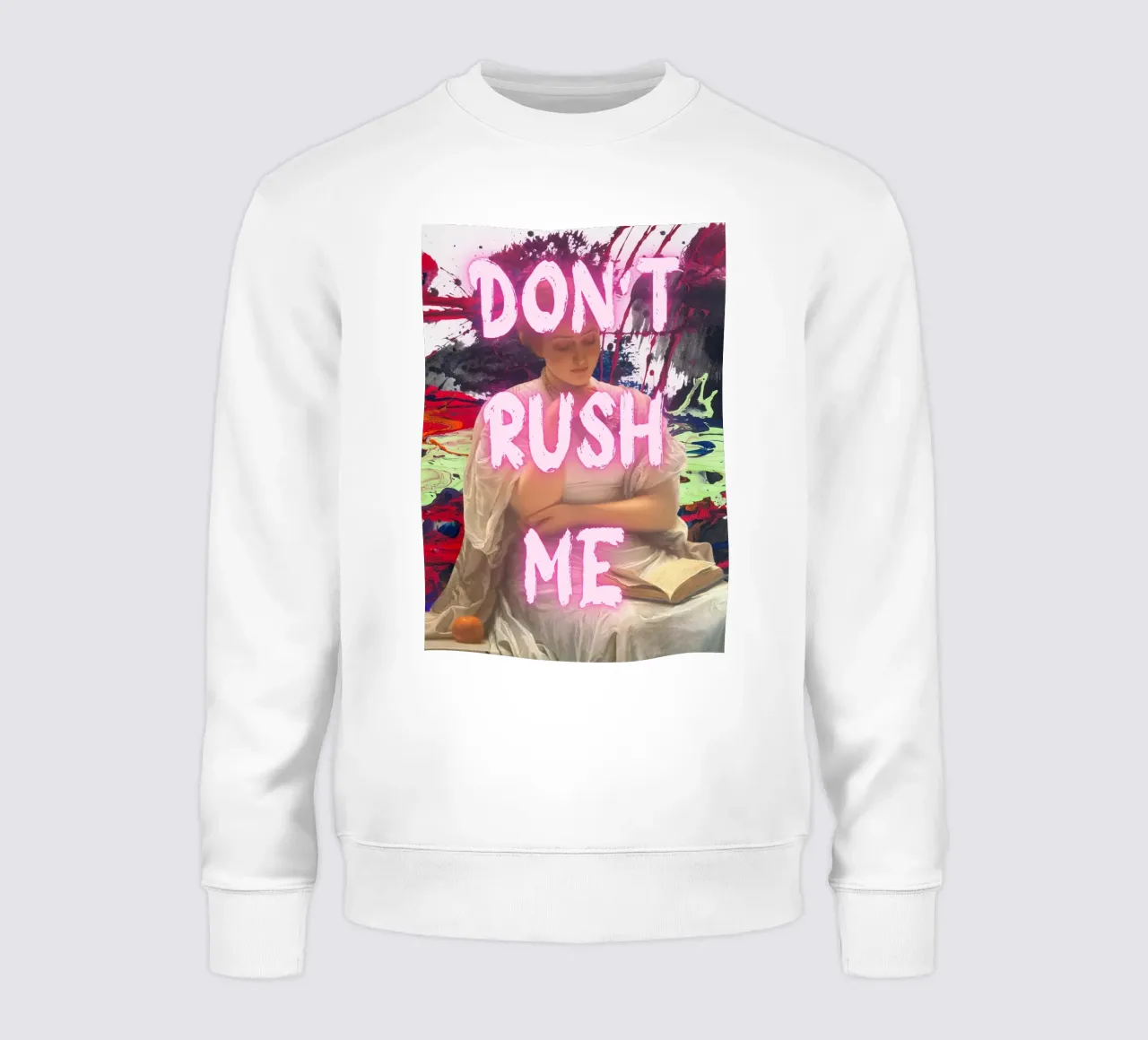 "Don't Rush Me" - Pop Art, Remix classico, Astratto, Pink Aes felpa da NorwesClub