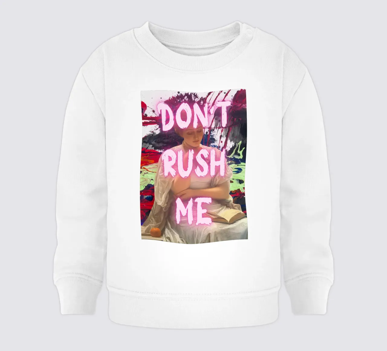 "Don't Rush Me" - Pop Art, Remix classico, Astratto, Pink Aes felpa neonato da NorwesClub