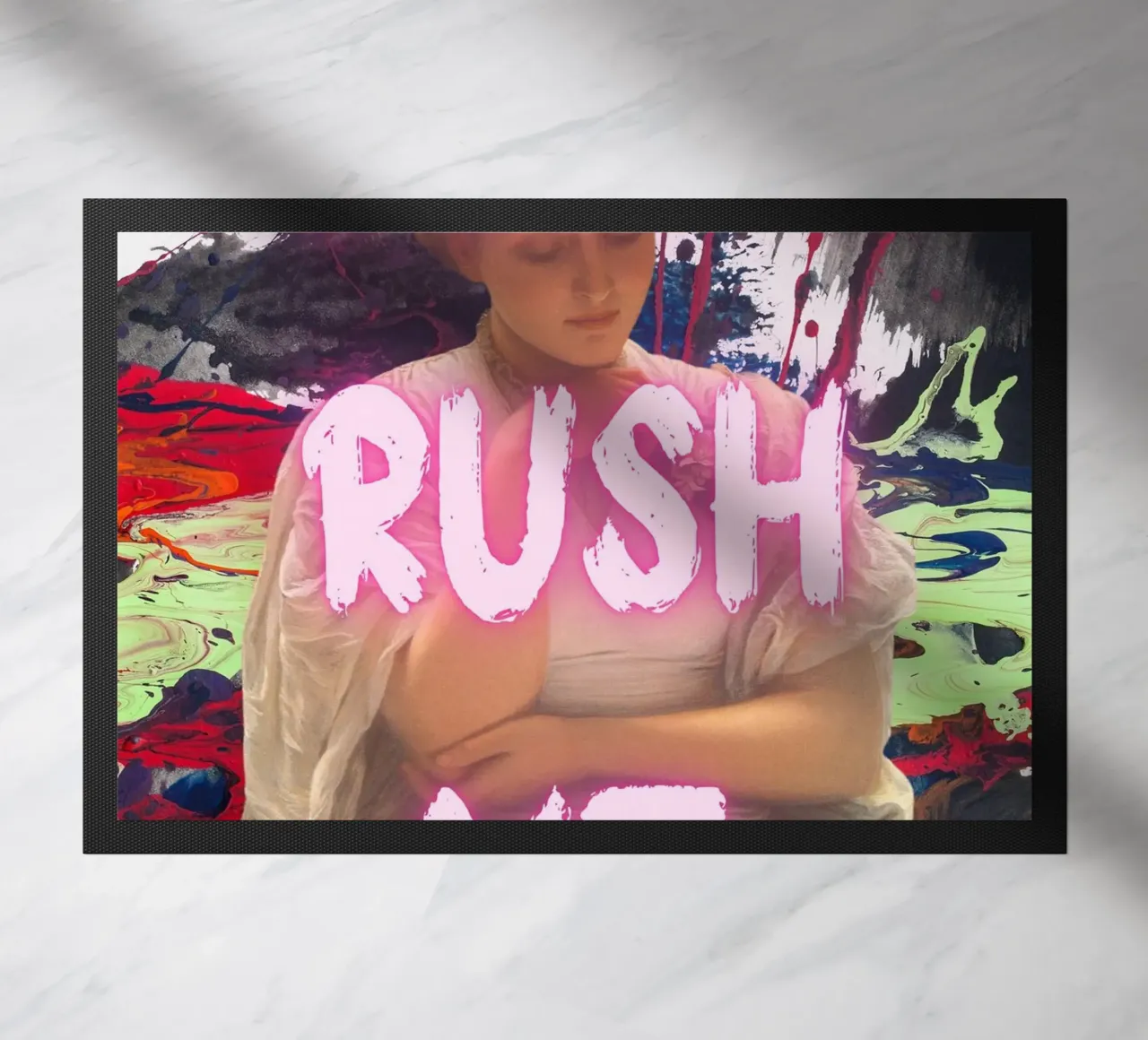 "Don't Rush Me" - Pop Art, Remix classico, Astratto, Pink Aes zerbino da NorwesClub