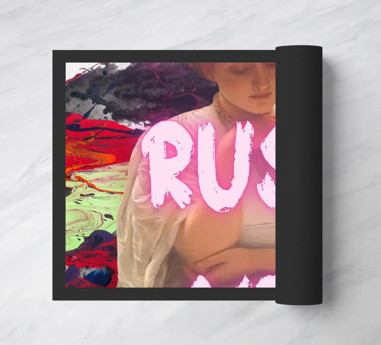 "Don't Rush Me" - Pop Art, Remix classico, Astratto, Pink Aes zerbino da NorwesClub