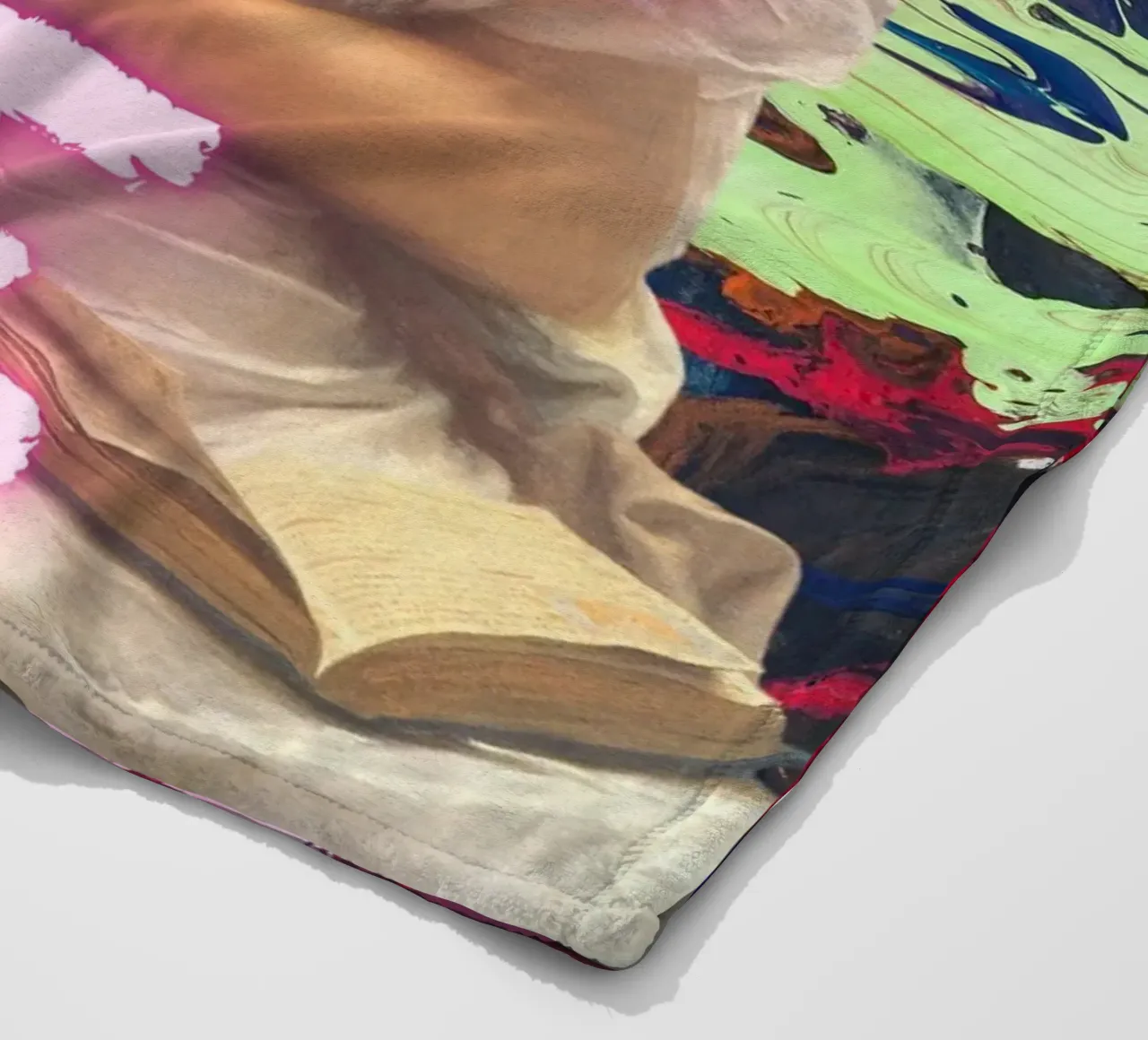 "Don't Rush Me" - Pop Art, Remix classico, Astratto, Pink Aes coperta in pile da NorwesClub
