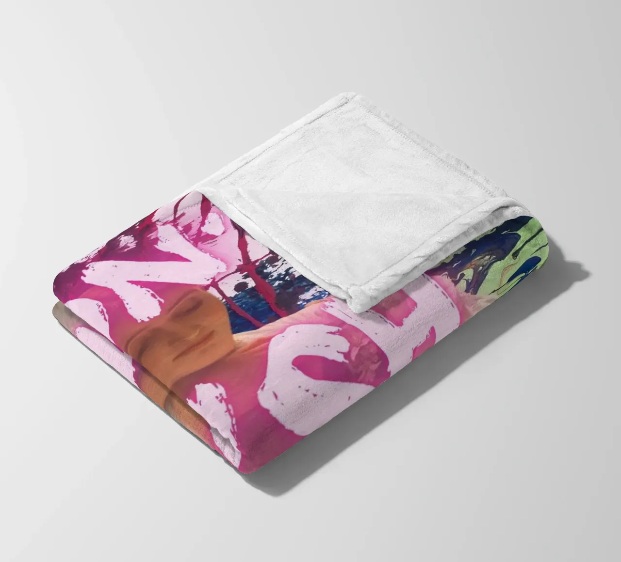 "Don't Rush Me" - Pop Art, Remix classico, Astratto, Pink Aes coperta in pile da NorwesClub