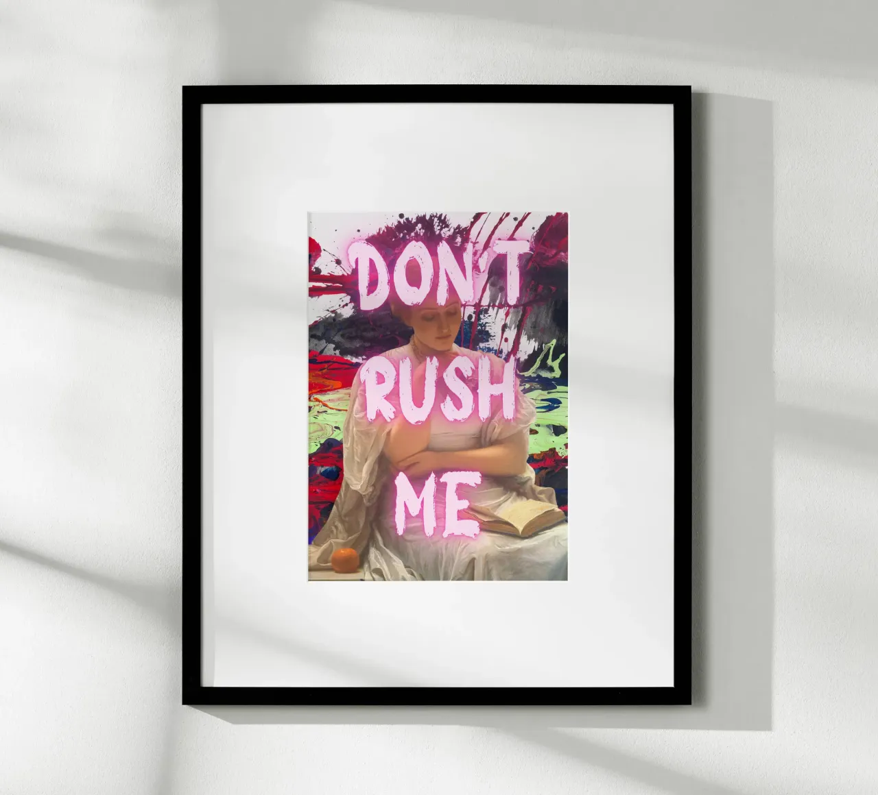 "Don't Rush Me" - Pop Art, Classic Remix, Abstract, Pink Aes poster de NorwesClub