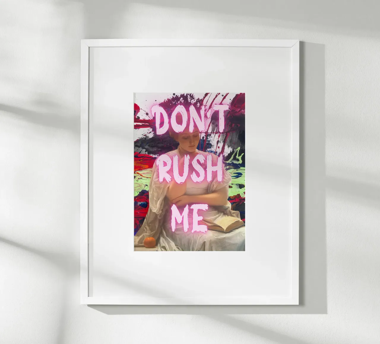 "Don't Rush Me" - Pop Art, Classic Remix, Abstract, Pink Aes poster de NorwesClub