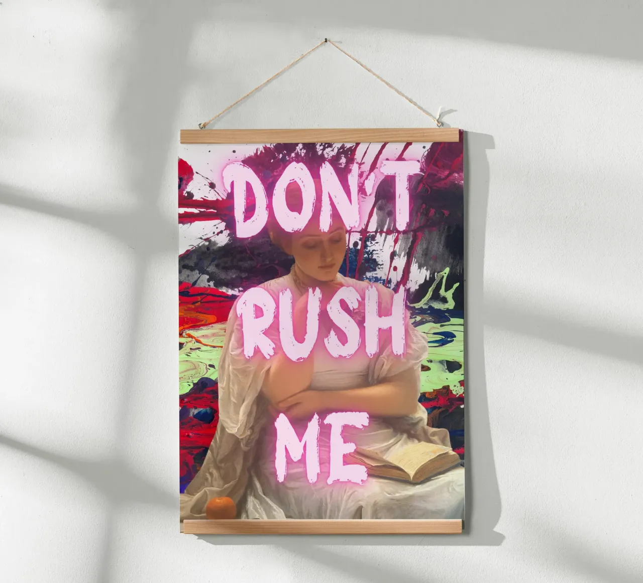 "Don't Rush Me" - Pop Art, Classic Remix, Abstract, Pink Aes poster de NorwesClub