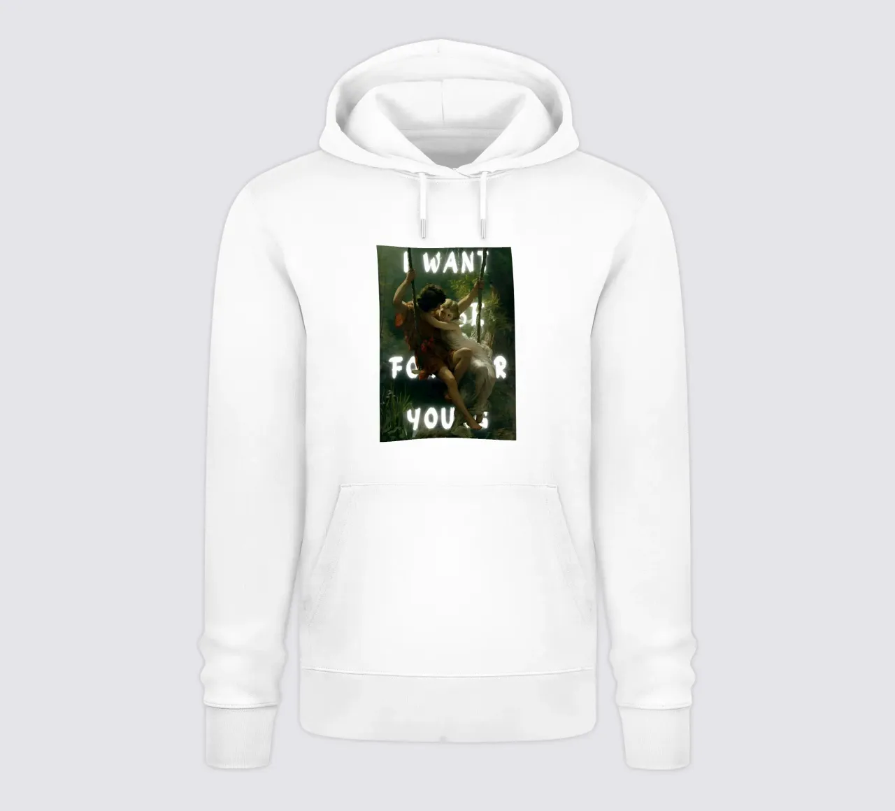 "Lo voglio per te" - Pop Art romantico, Remix classico, Ether felpa con cappuccio da NorwesClub