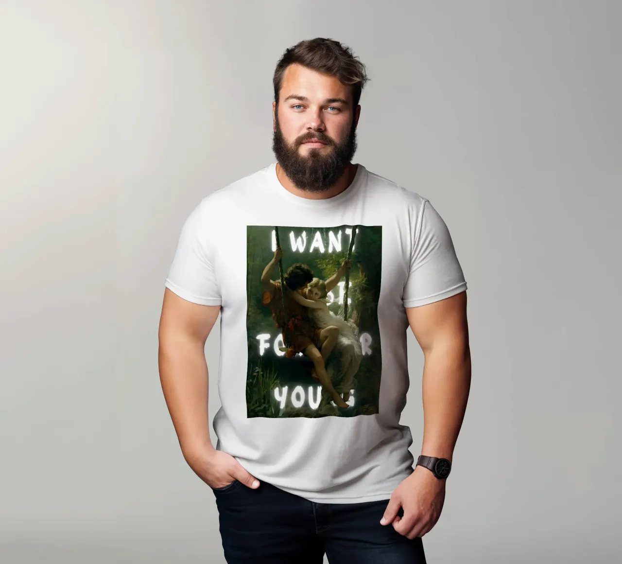 "Lo voglio per te" - Pop Art romantico, Remix classico, Ether t-shirt da NorwesClub