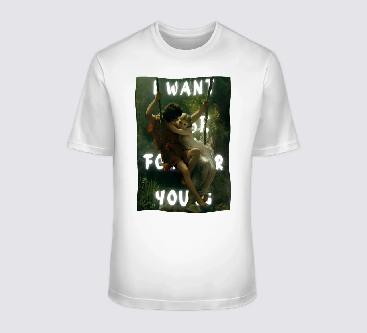 "Lo voglio per te" - Pop Art romantico, Remix classico, Ether t-shirt da NorwesClub