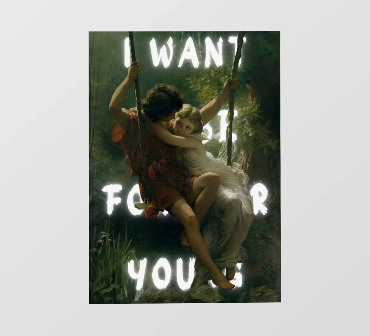 "Lo voglio per te" - Pop Art romantico, Remix classico, Ether pellicola backlit da NorwesClub