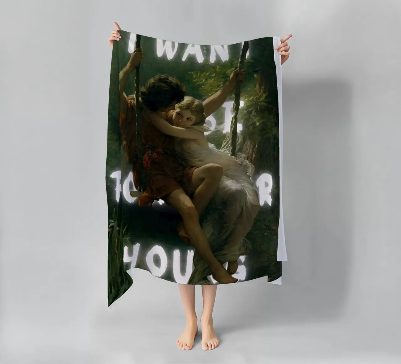 "Lo voglio per te" - Pop Art romantico, Remix classico, Ether telo mare da NorwesClub