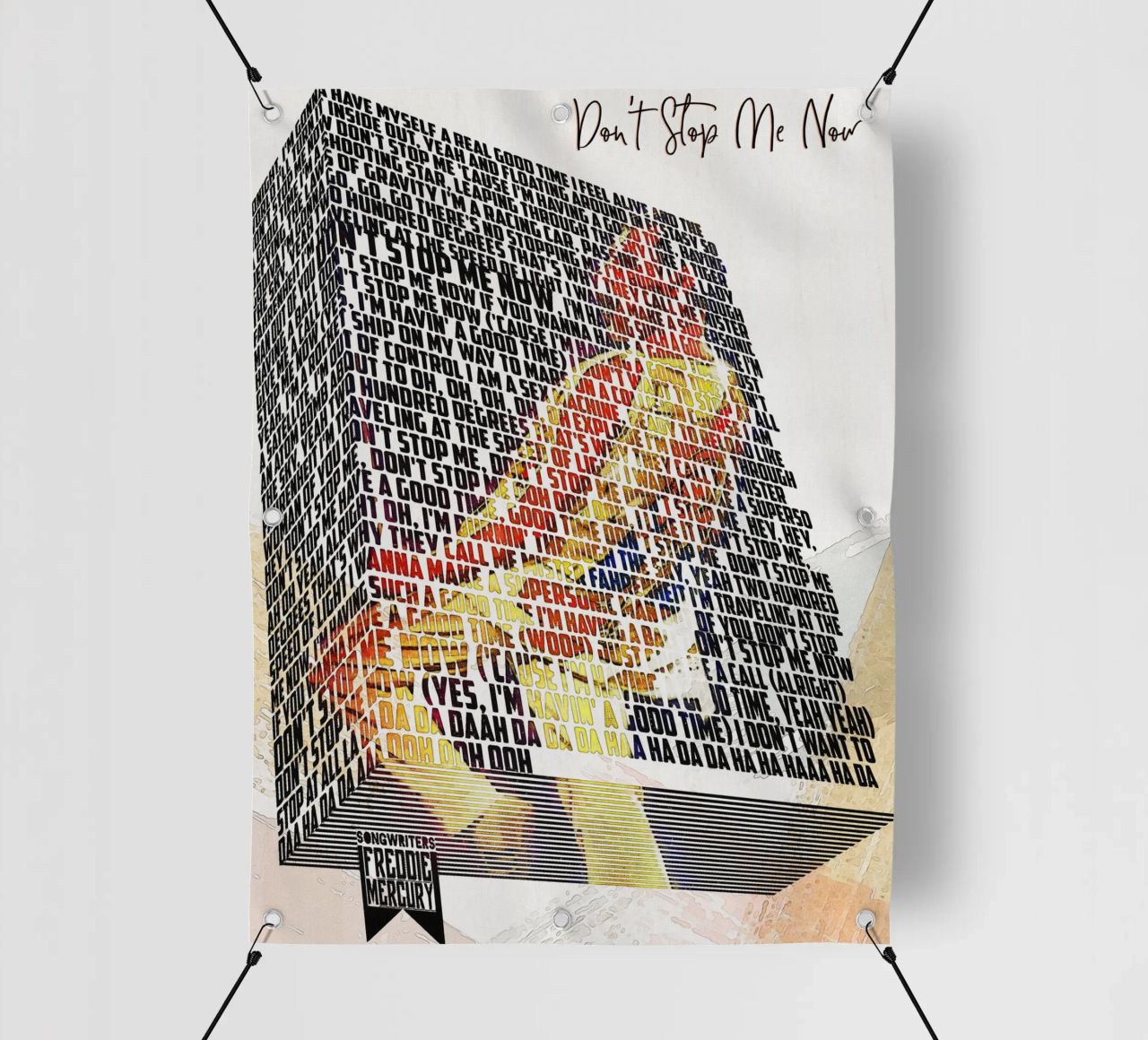 Don't Stop Me Now (Libro dei testi) telo in pvc da Gunawan Rb