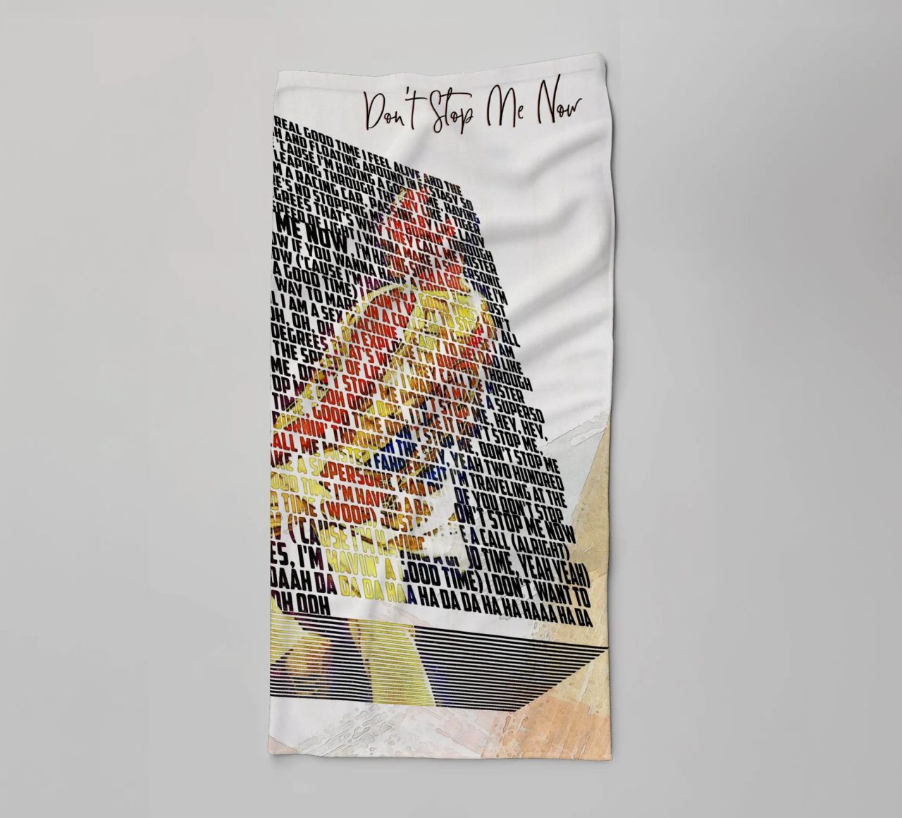 Don't Stop Me Now (Libro dei testi) asciugamano da bagno da Gunawan Rb