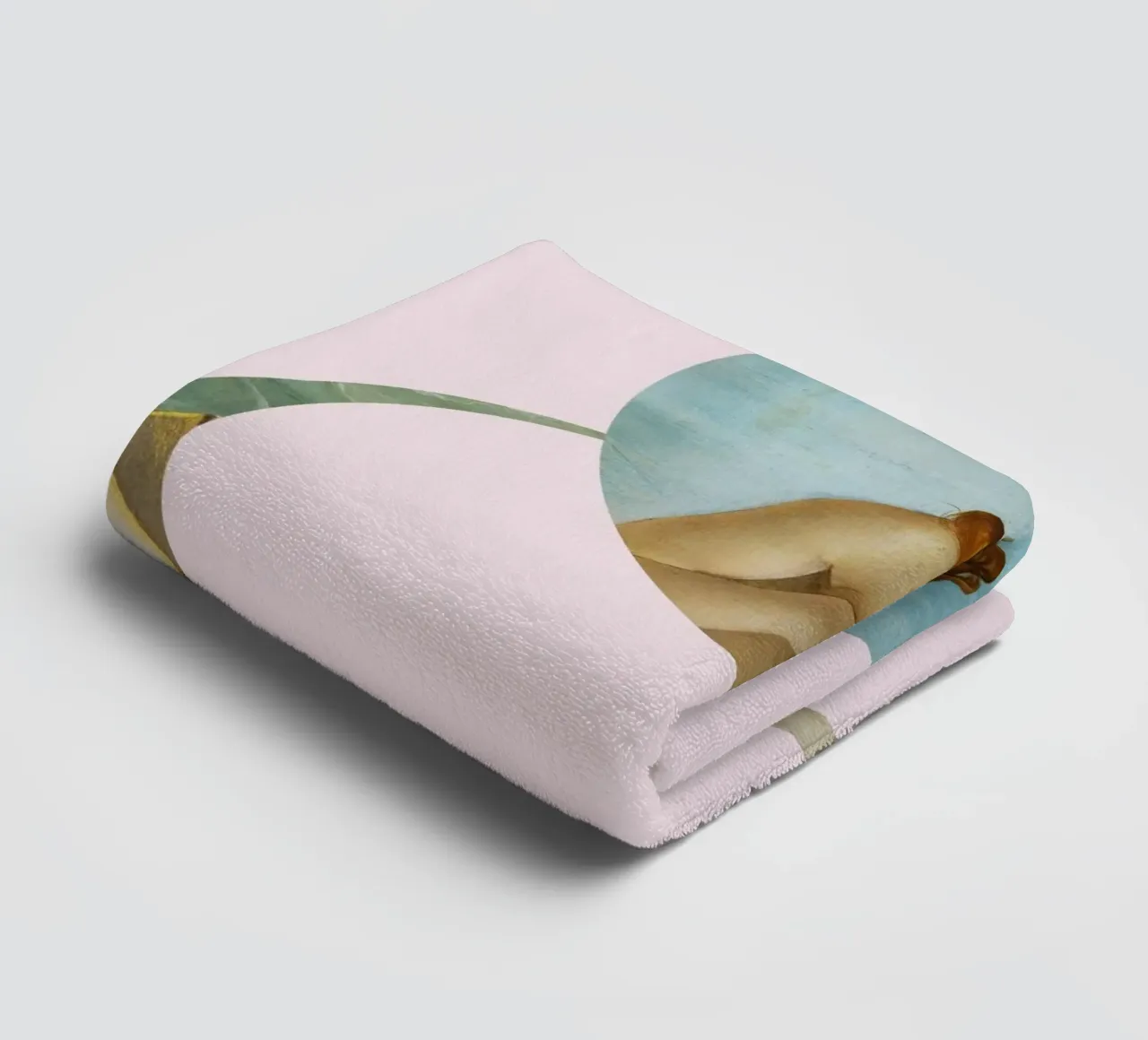 "Venus Reborn" - Botticelli Remix, Minimalista, Dea, Rosa asciugamano da bagno da NorwesClub