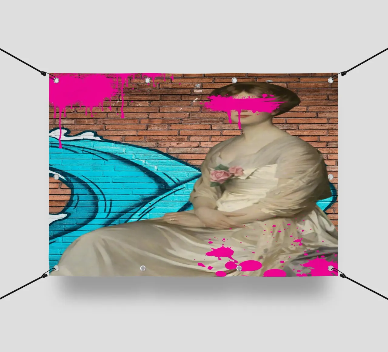 "Modern Muse" - Arte di strada, remix classico, vibrante, tagliente telo in pvc da NorwesClub