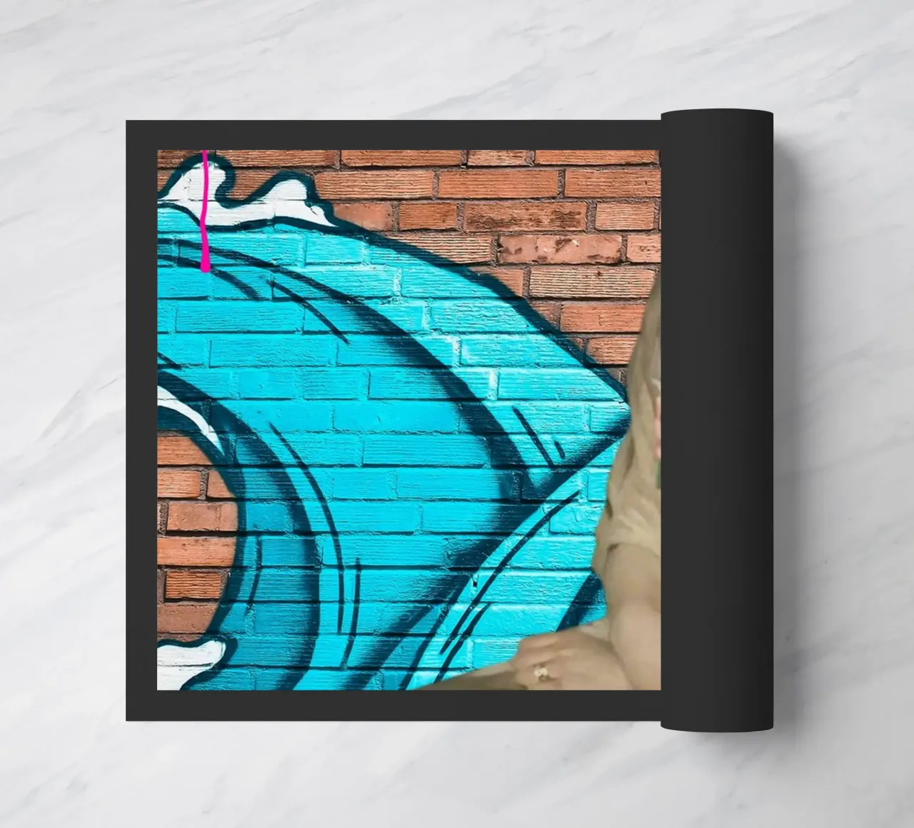 "Modern Muse" - Arte di strada, remix classico, vibrante, tagliente zerbino da NorwesClub