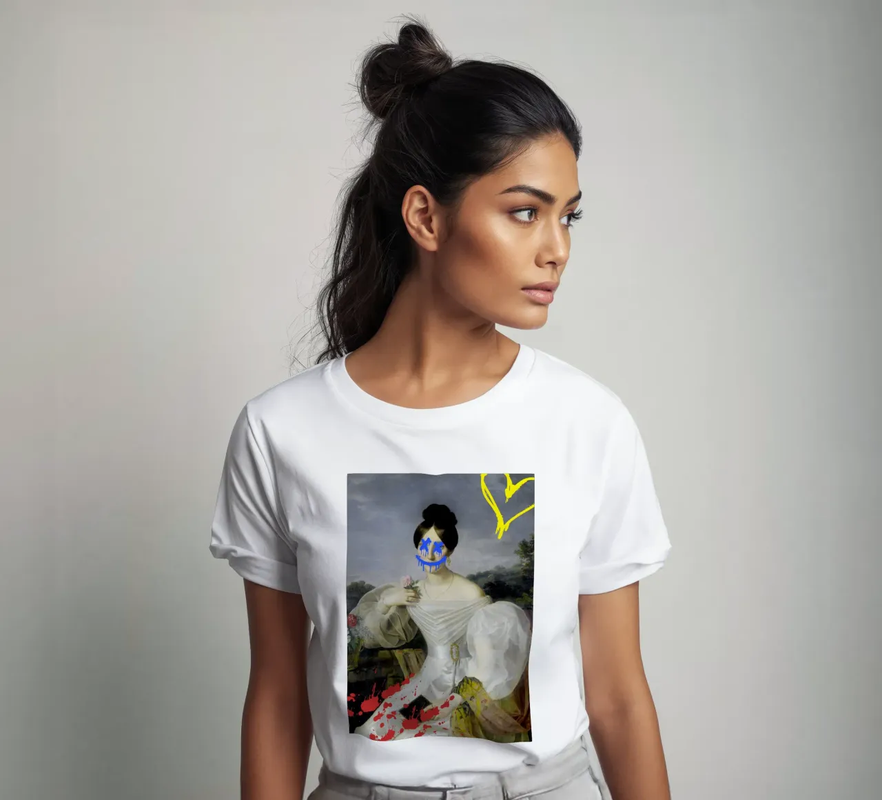 "Melted Heart" - Arte di strada, Remix classico, Emozionale, Graff t-shirt da NorwesClub