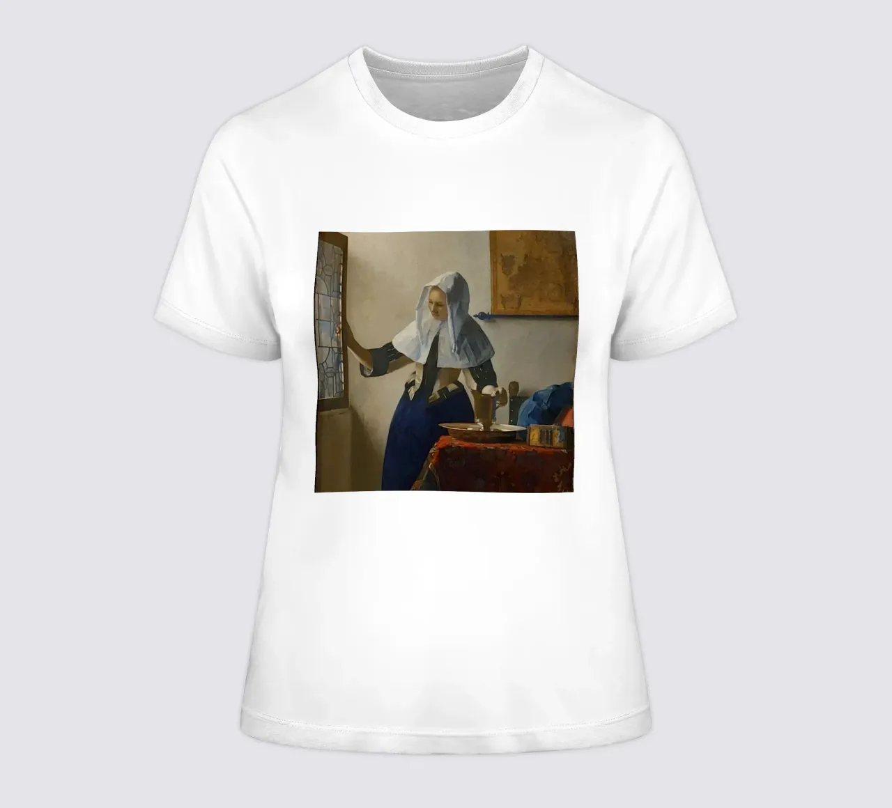 vermeer - la lechera camiseta de mujer de The Dinda