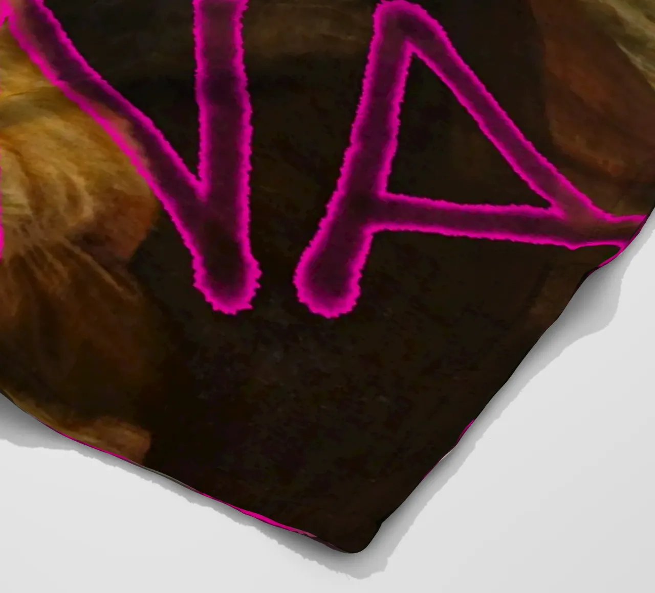 "Mona & Bubble" - Da Vinci Remix, Pop Art, Amante dei gatti, Playfu coperta in pile da NorwesClub