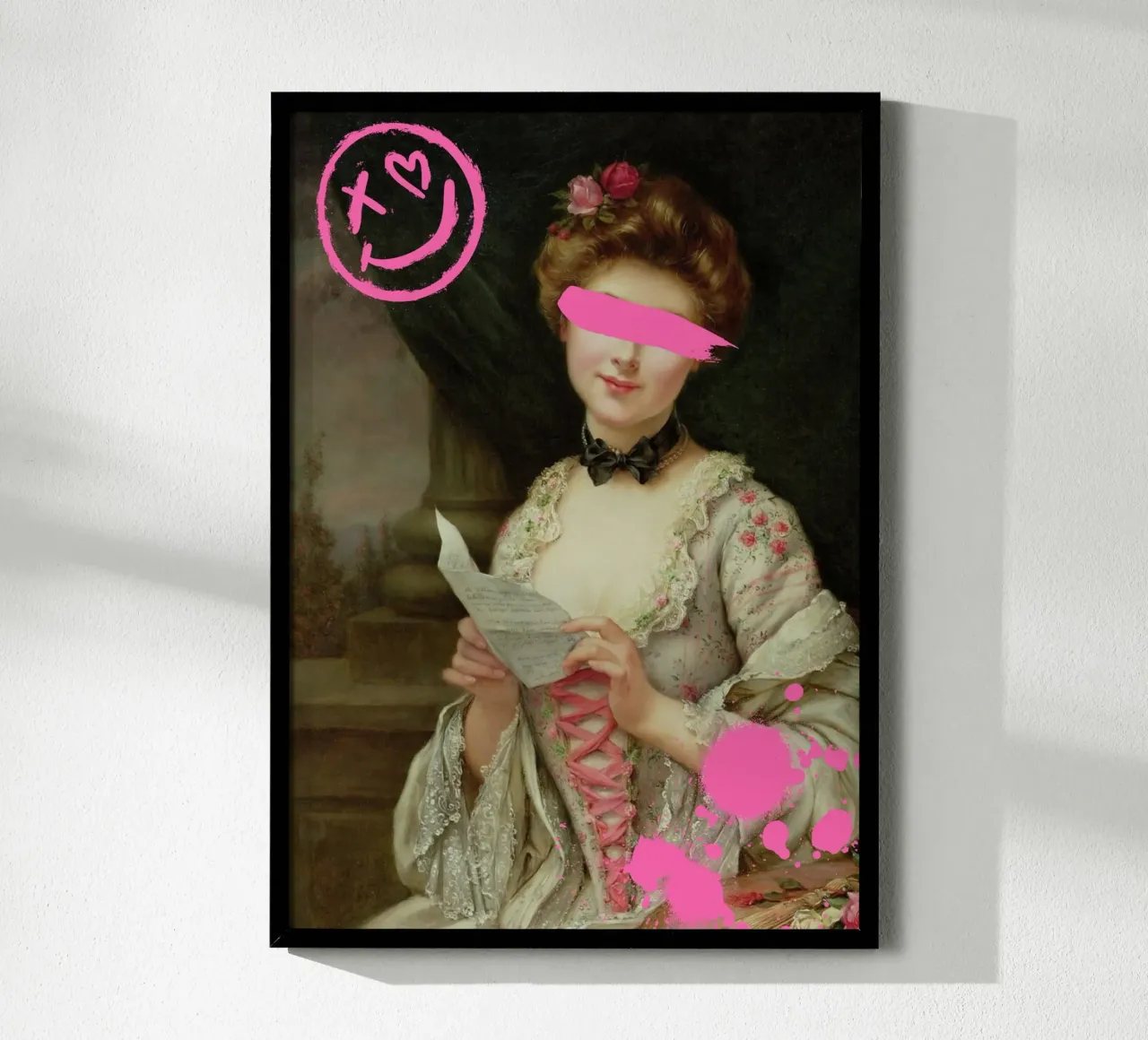 "Hidden Smile" - Klassischer Remix, Straßenkunst, rosa Ästhetik, Poster von NorwesClub