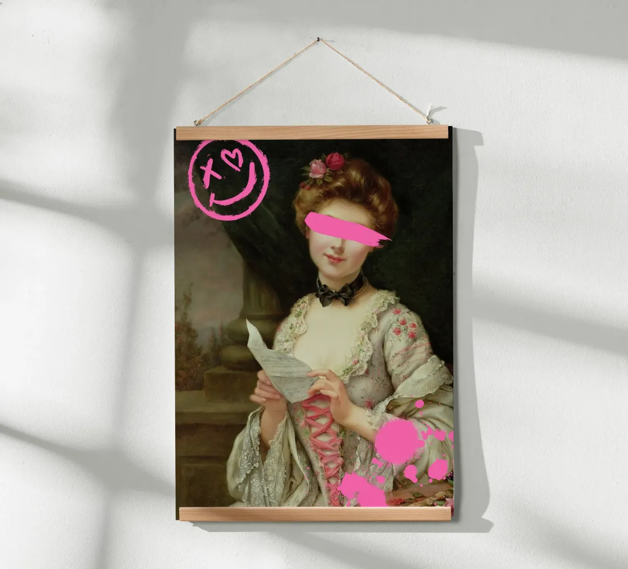 "Hidden Smile" - Klassischer Remix, Straßenkunst, rosa Ästhetik, Poster von NorwesClub