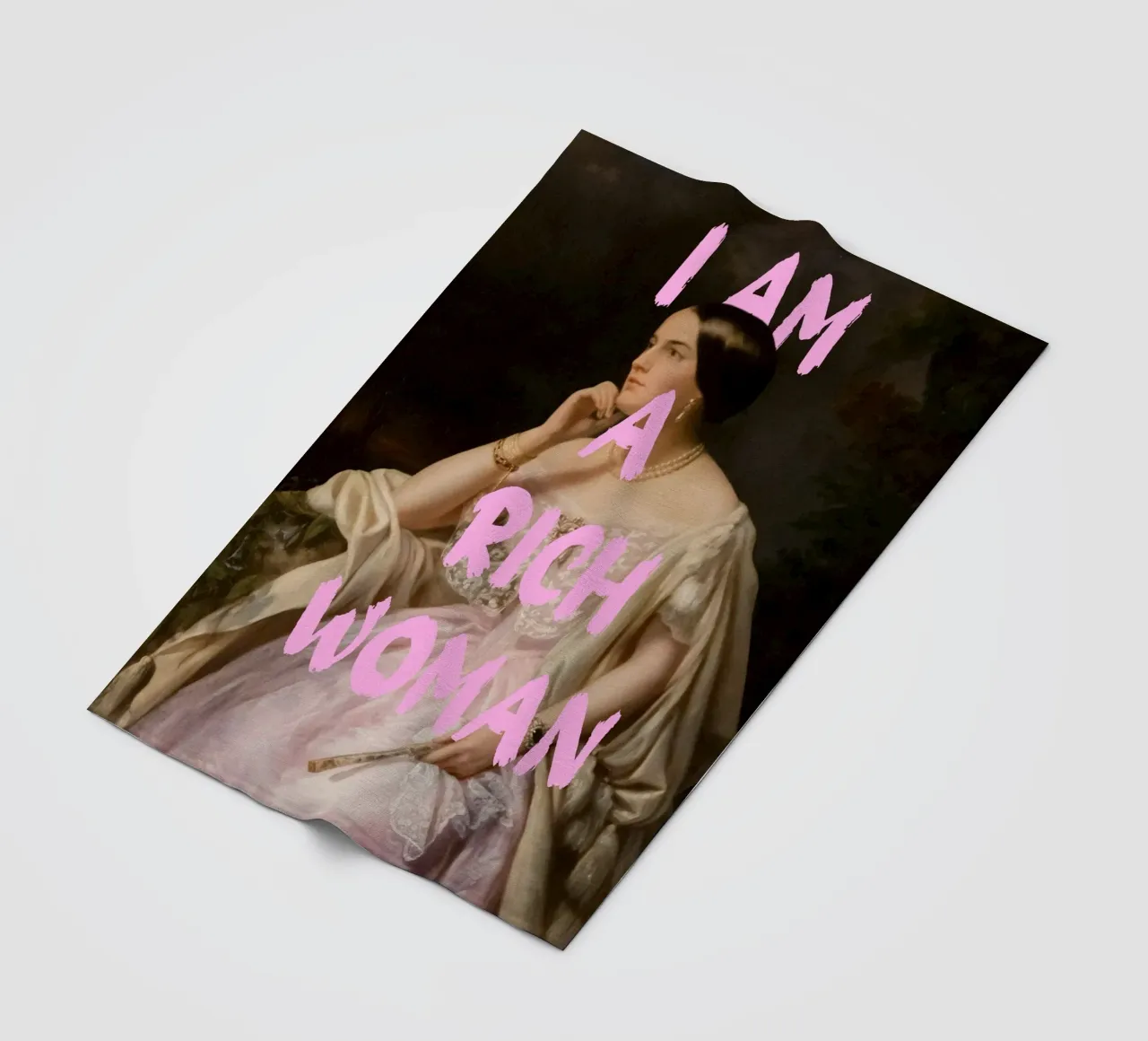 "Rich Woman" - Pop Art, Classic Remix, Empowerment, Luxury V plaid polaire de NorwesClub