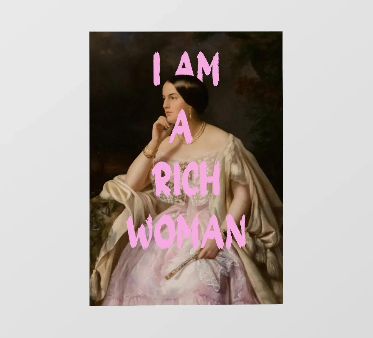 "Rich Woman" - Pop Art, Remix classico, Empowerment, Luxury V pellicola backlit da NorwesClub