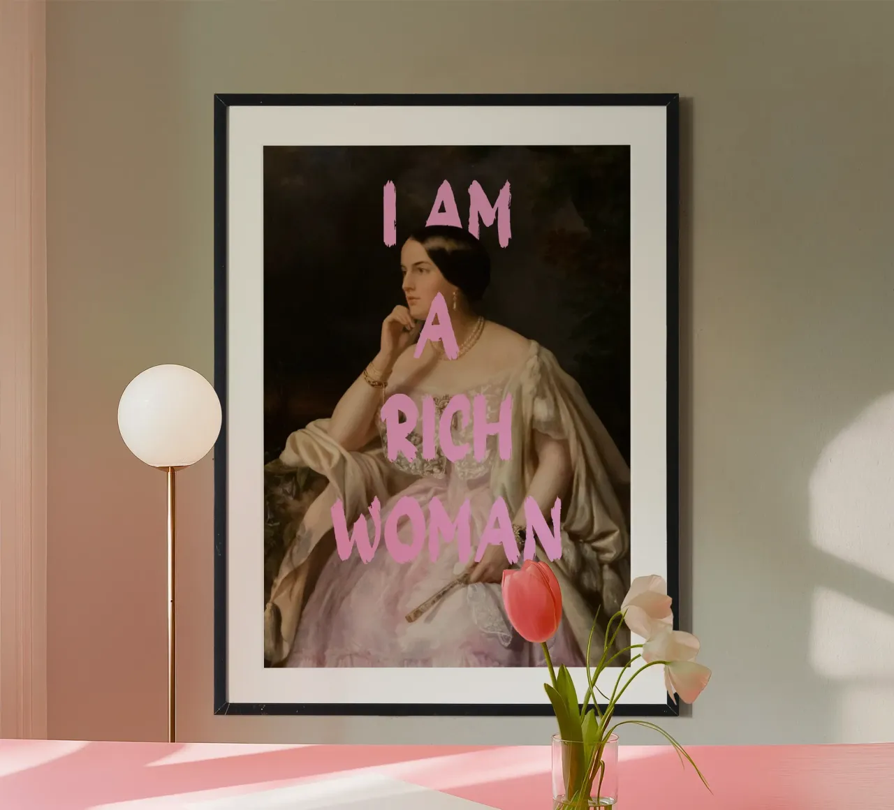 "Rich Woman" - Pop Art, Remix classico, Empowerment, Luxury V carta hahnemühle da NorwesClub