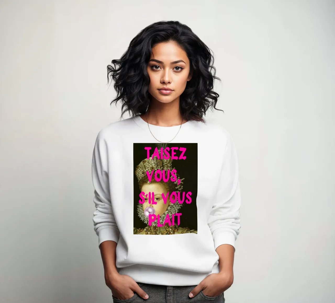 "Taisez Vous!" - Pop Art, Remix classico, Umoristico, Francese Ch felpa da NorwesClub