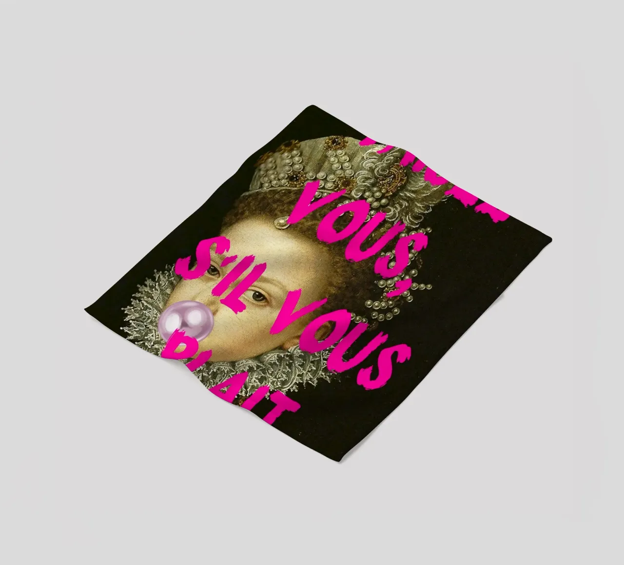 "Taisez Vous!" - Pop Art, Remix classico, Umoristico, Francese Ch coperta in pile da NorwesClub