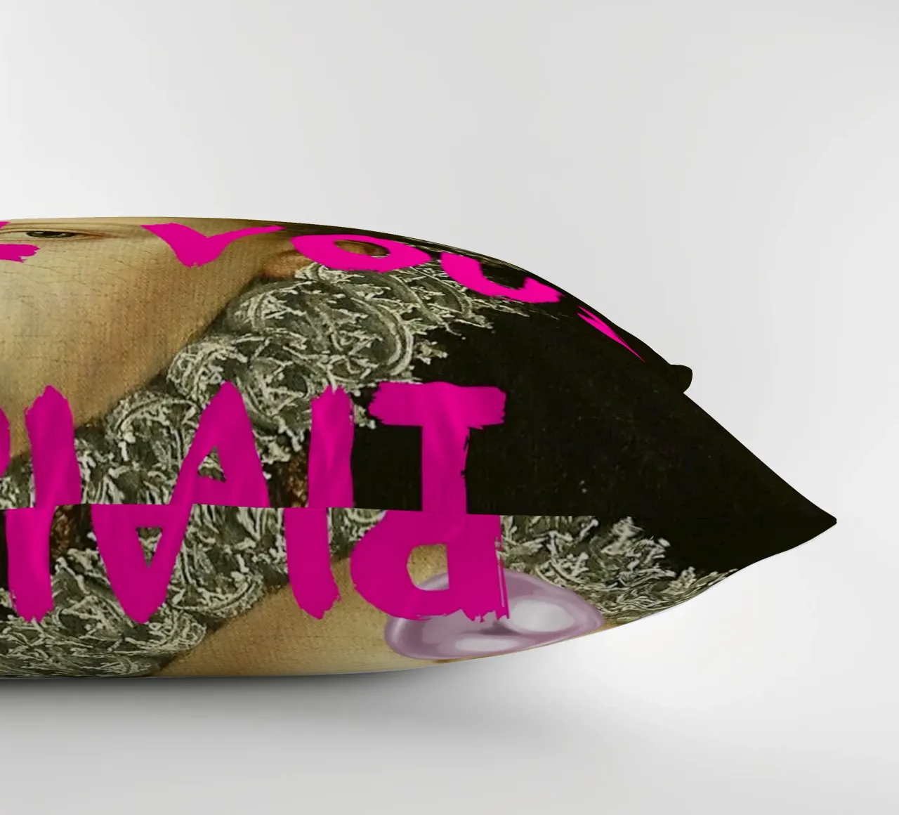 "Taisez Vous!" - Pop Art, Remix classico, Umoristico, Francese Ch cuscino da NorwesClub