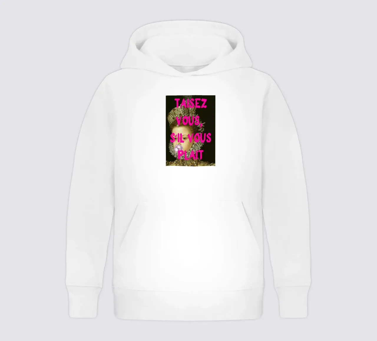 "Taisez Vous!" - Pop Art, Remix classico, Umoristico, Francese Ch felpa bambino con cappuccio da NorwesClub