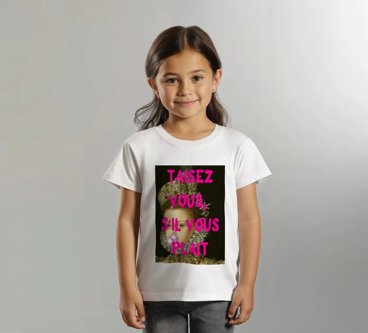 "Taisez Vous!" - Pop Art, Remix classico, Umoristico, Francese Ch t-shirt bambini da NorwesClub