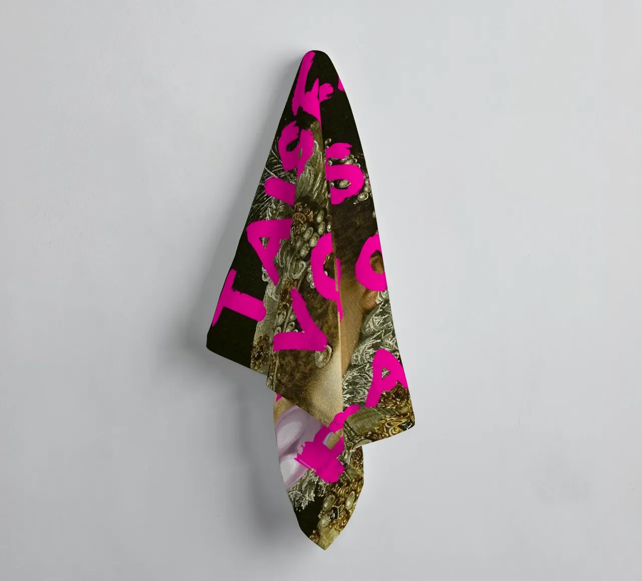 "Taisez Vous!" - Pop Art, Remix classico, Umoristico, Francese Ch asciugamano da bagno da NorwesClub