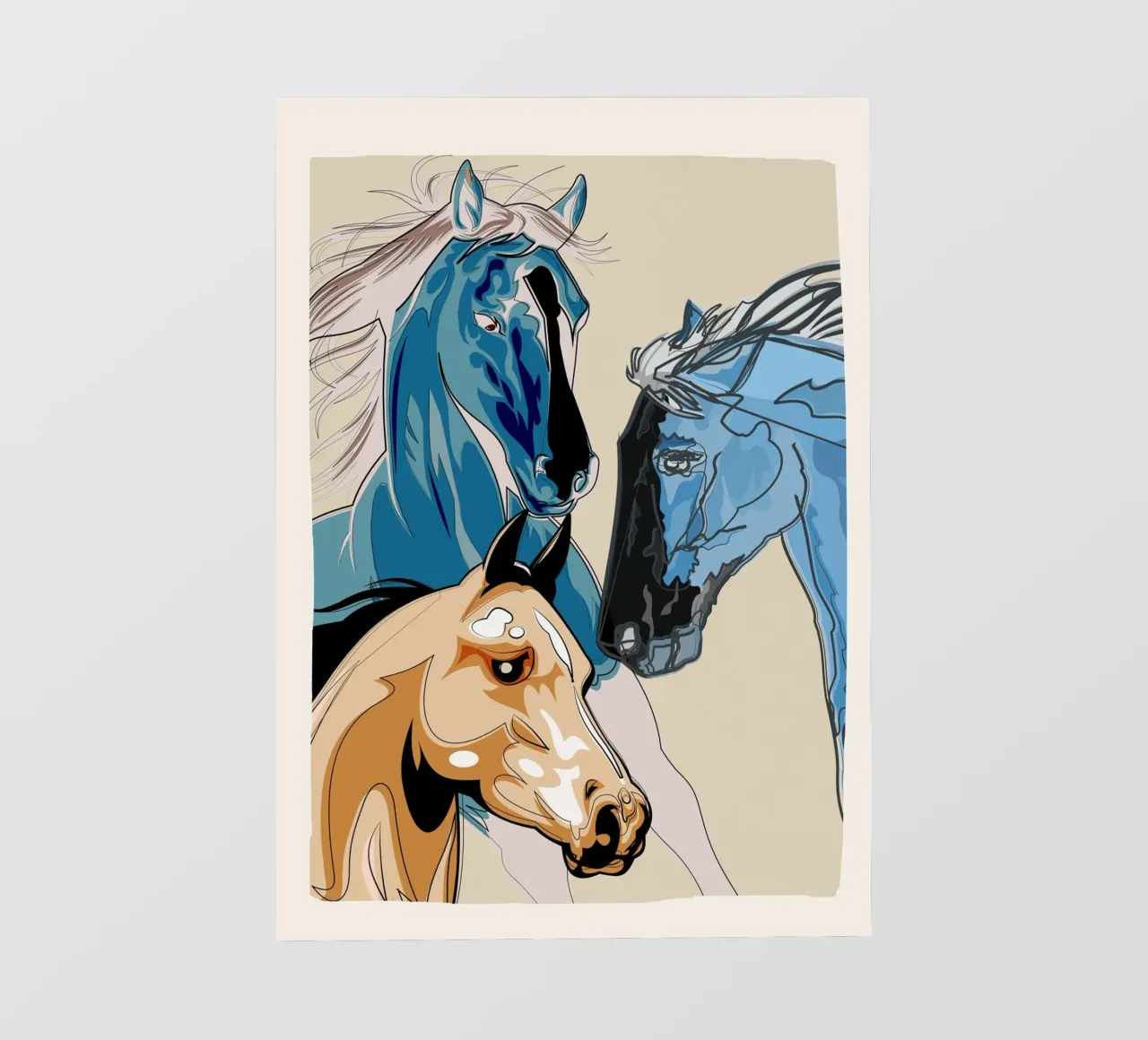 Horses pvc cover by Nadjaa