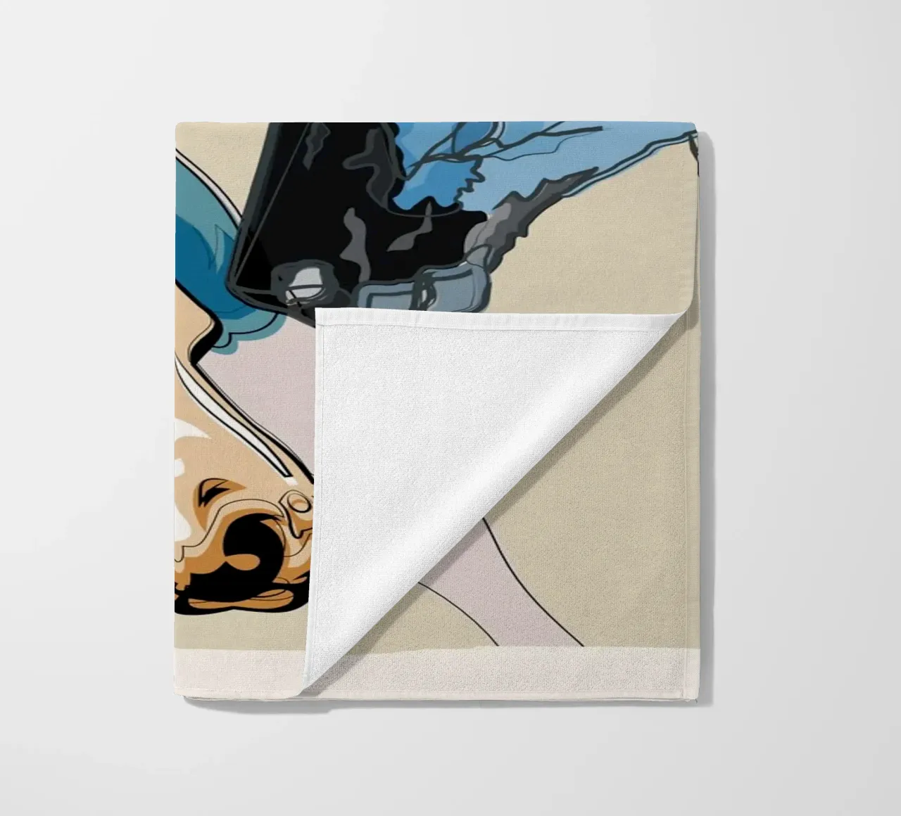 Horses beach towel by Nadjaa