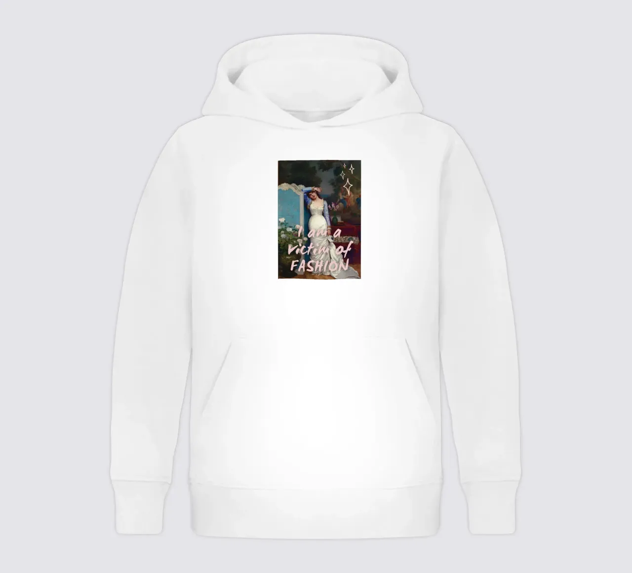 "Vittima della moda" - Remix classico, umoristico, di tendenza, di impatto felpa bambino con cappuccio da NorwesClub