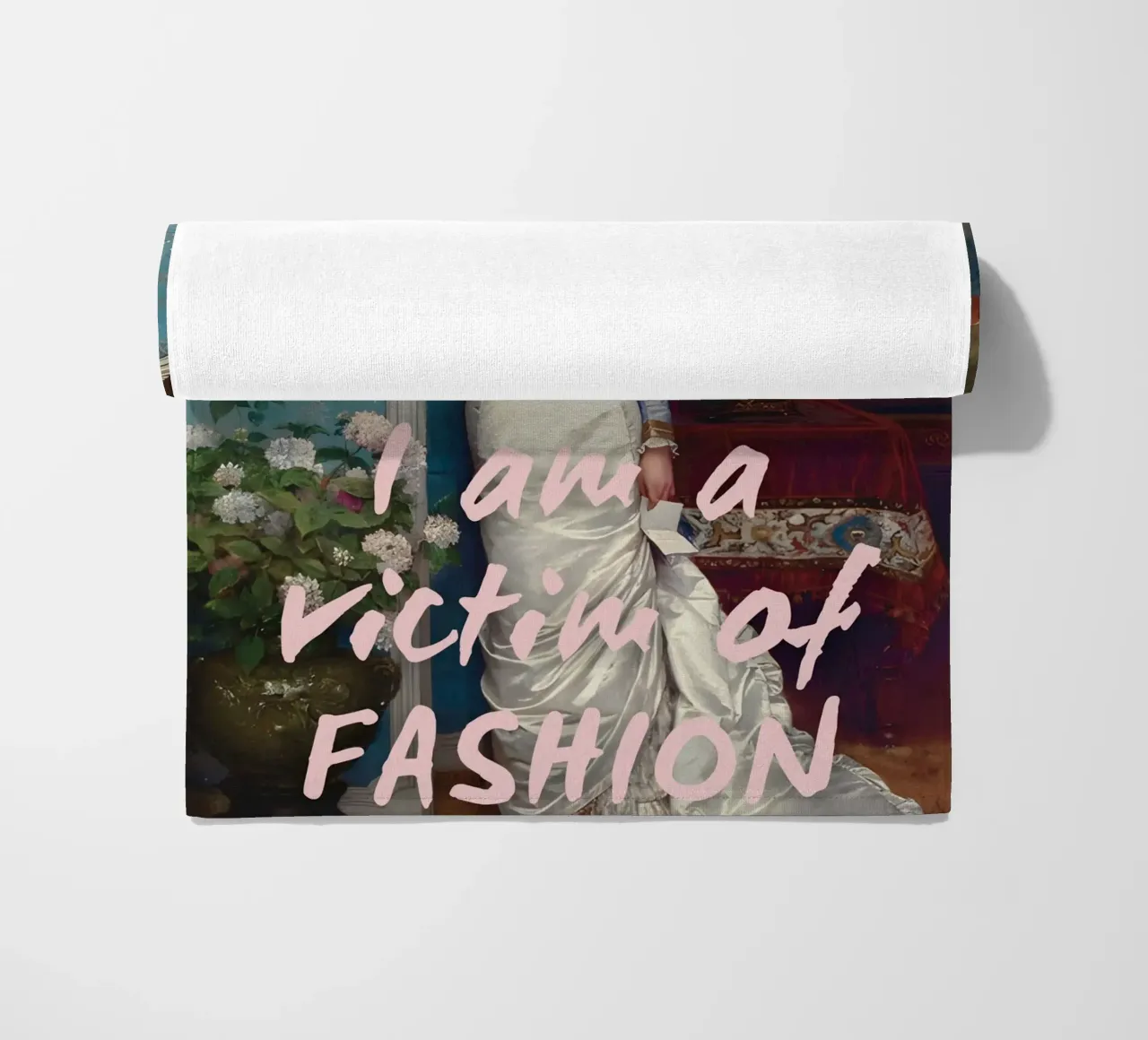 "Vittima della moda" - Remix classico, umoristico, di tendenza, di impatto telo mare da NorwesClub