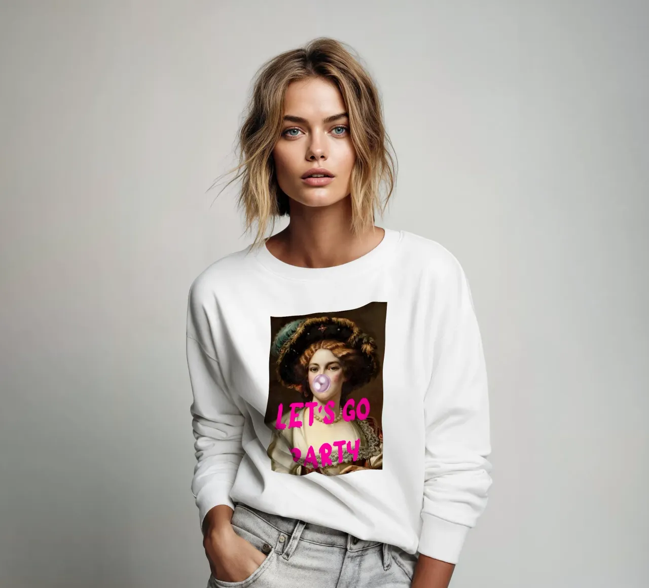 "Let's Go Party" - Pop Art, Classic Remix, Festive, Bubblegu felpa da NorwesClub