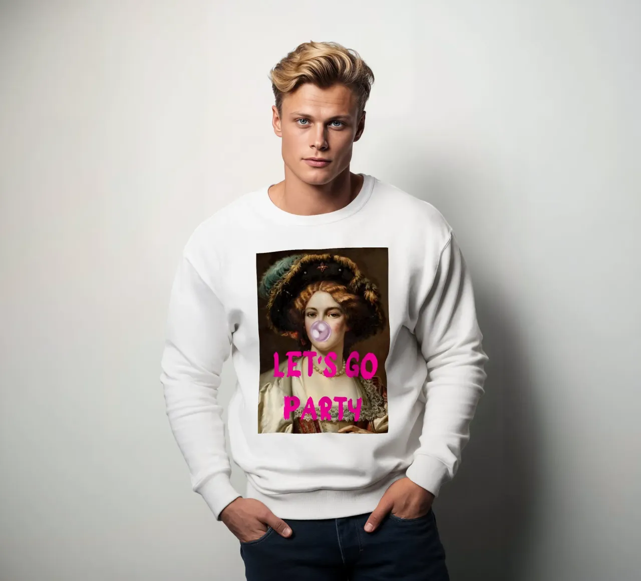 "Let's Go Party" - Pop Art, Classic Remix, Festive, Bubblegu felpa da NorwesClub