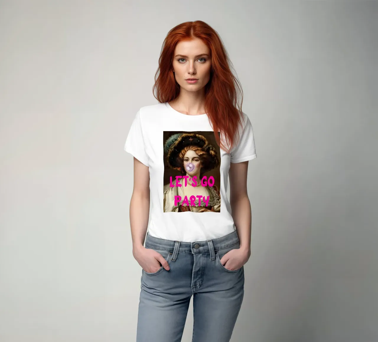 "Let's Go Party" - Pop Art, Classic Remix, Festive, Bubblegu t-shirt da NorwesClub