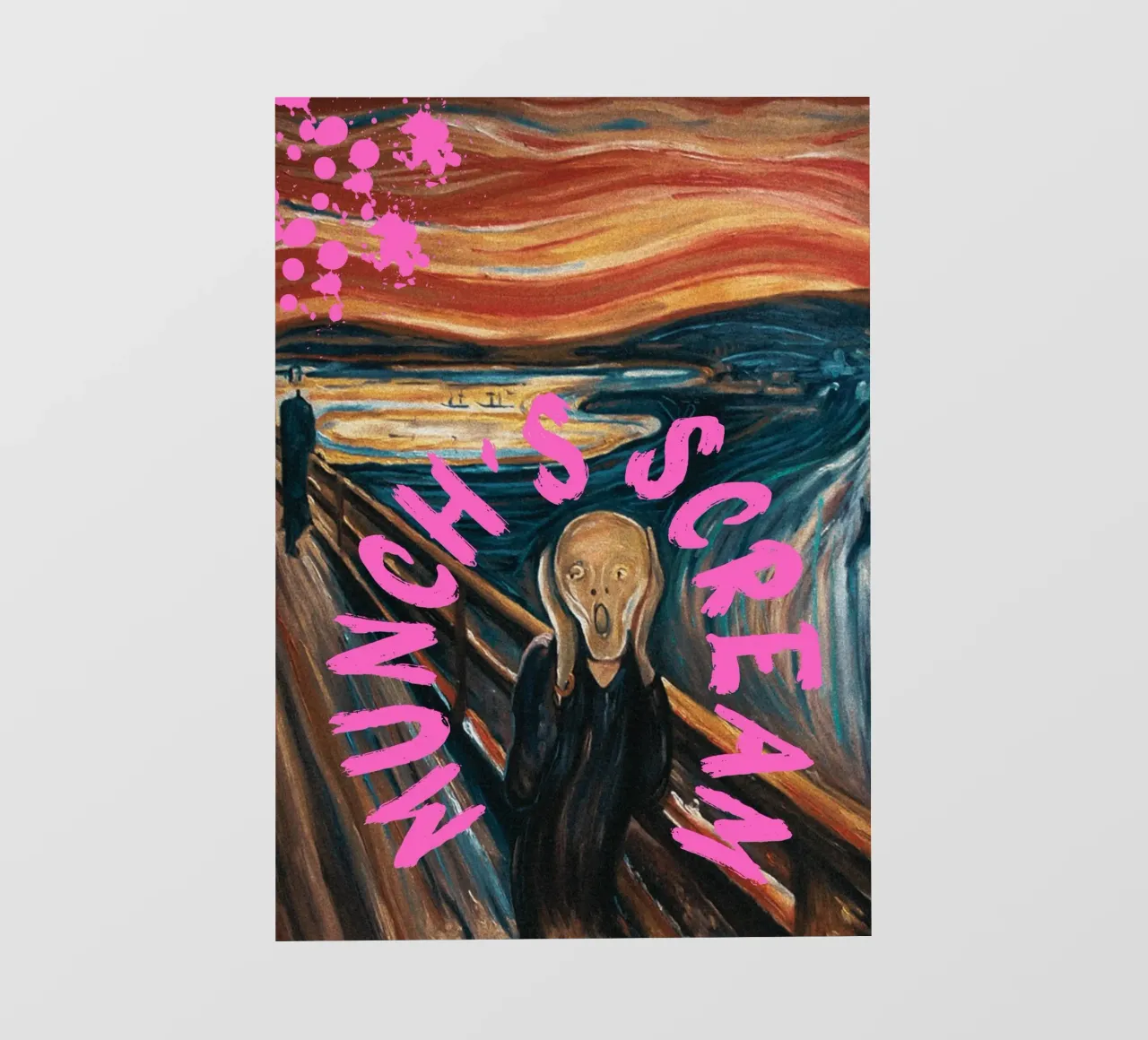 "L'urlo di Munch" - Pop Art, Espressionismo Remix, Umorismo, B pellicola backlit da NorwesClub